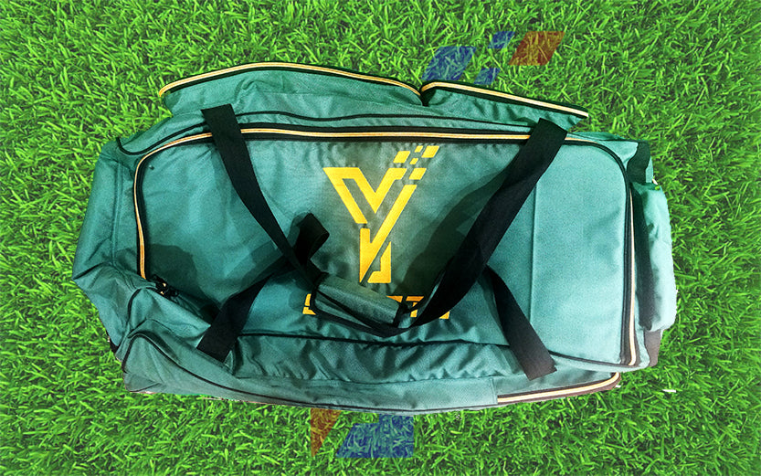 YJ Sports Kit Bag with Wheels Green Color