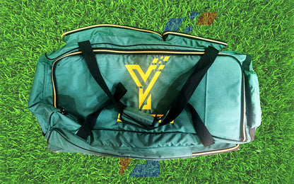 YJ Sports Kit Bag with Wheels Green Color